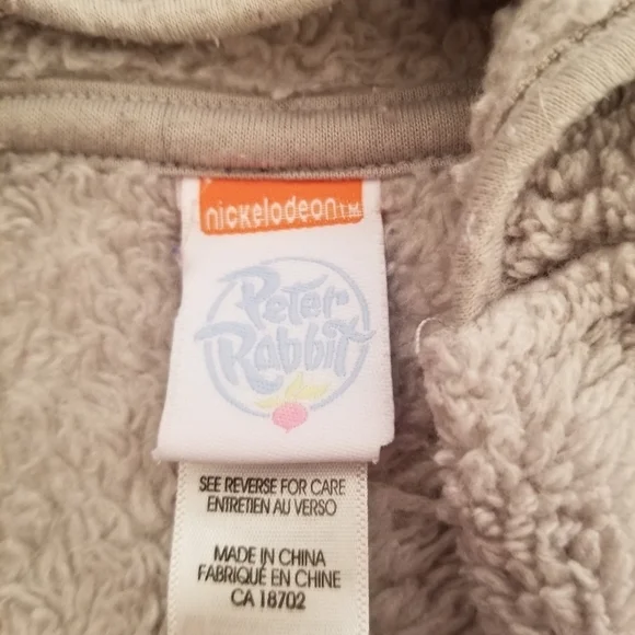 Nickelodeon Peter Rabbit Hooded Sleepers - Picture 4 of 7